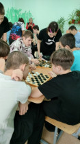 В школе прошел шашечный турнир.