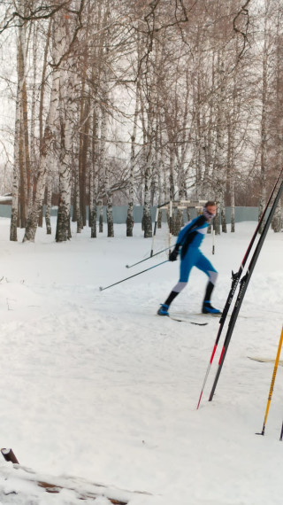 Подготовка к лыжным соревнованиям.